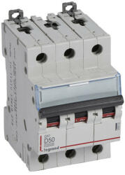 Legrand 409504 DX3 Kismegszakító. 3P, 50A, D karakterisztika, 10kA (409504)