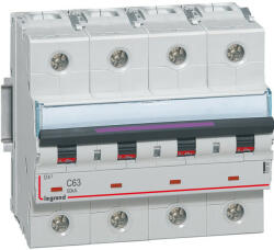 Legrand 410180 DX3 Kismegszakító. 4P, 63A, C karakterisztika, 50kA (410180)