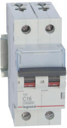 Legrand 404205 TX3 Kismegszakító. 2P, 16A, C karakterisztika, 10kA (404205)