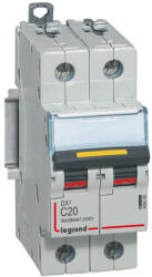 Legrand 409569 DX3-DC Kismegszakító. 2P, 20A, karakterisztika, 16kA (409569)