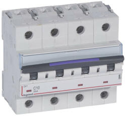 Legrand 410173 DX3 Kismegszakító. 4P, 10A, C karakterisztika, 50kA (410173)