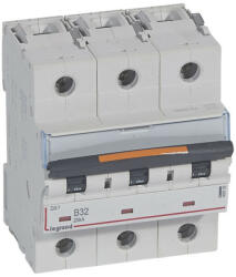 Legrand 409732 DX3 Kismegszakító. 3P, 32A, B karakterisztika, 25kA (409732)