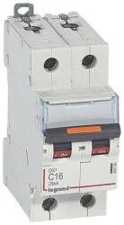 Legrand 409820 DX3 Kismegszakító. 2P, 16A, D karakterisztika, 25kA (409820)
