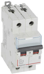 Legrand 408030 DX3 Kismegszakító. 2P, 13A, D karakterisztika, 6kA (408030)