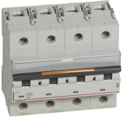 Legrand 409799 DX3 Kismegszakító. 4P, 50A, C karakterisztika, 25kA (409799)