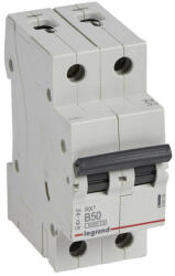 Legrand , RX3, 419163, Kismegszakító 2P, 50A, B karakterisztika, 6 kA, RX3 (Legrand 419163) (419163)