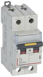 Legrand 409563 DX3-DC Kismegszakító. 2P, 3A, karakterisztika, 16kA (409563)