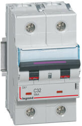 Legrand 410151 DX3 Kismegszakító. 2P, 32A, C karakterisztika, 50kA (410151)