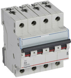 Legrand 403412 TX3 Kismegszakító. 4P, 4A, B karakterisztika, 6kA (403412)