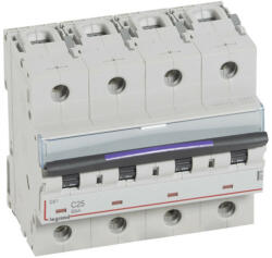 Legrand 410176 DX3 Kismegszakító. 4P, 25A, C karakterisztika, 50kA (410176)