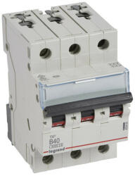 Legrand 403406 TX3 Kismegszakító. 3P, 40A, B karakterisztika, 6kA (403406)