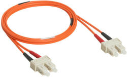 Legrand 033070 patch kábel optika OM2 (UPS) multimódusú SC/SC duplex 50/125um LSZH (LSOH) narancs 2 méter LCS3 ( Legrand 033070 ) (033070)