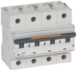 Legrand 409846 DX3 Kismegszakító. 4P, 16A, D karakterisztika, 25kA (409846)