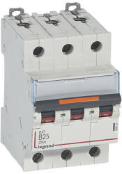 Legrand 409731 DX3 Kismegszakító. 3P, 25A, B karakterisztika, 25kA (409731)