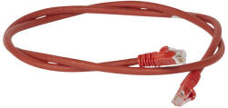 Legrand 051862 patch kábel RJ45-RJ45 Cat6 árnyékolatlan (U/UTP) LSZH (LSOH) 1 méter piros d: 6mm AWG24 LCS3 ( Legrand 051862 ) (051862)