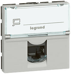 Legrand 079476 Program Mosaic LCS2 RJ45 aljzat Cat. 6A STP, 2 mod, alumínium ( Legrand 079476 ) (079476)