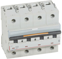 Legrand 409849 DX3 Kismegszakító. 4P, 32A, D karakterisztika, 25kA (409849)