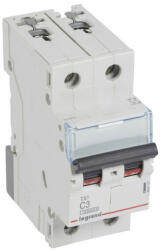 Legrand 404199 TX3 Kismegszakító. 2P, 3A, C karakterisztika, 10kA (404199)