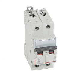 Legrand 408024 DX3 Kismegszakító. 2P, 2A, D karakterisztika, 6kA (408024)