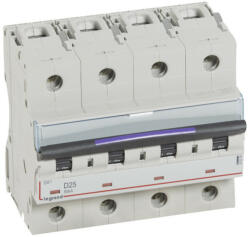 Legrand 410228 DX3 Kismegszakító. 4P, 25A, D karakterisztika, 50kA (410228)