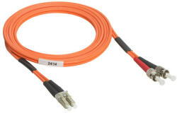 Legrand 033065 patch kábel optika OM2 (UPS) multimódusú LC/ST duplex 50/125um LSZH (LSOH) narancs 2 méter LCS3 ( Legrand 033065 ) (033065)