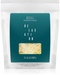 Souletto Peppermint & Ginger Bath Salt saruri de baie 500 g