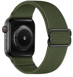 Mybandz APW423003 állítható hosszúságú rugalmas szövet szíj Apple Watch-hoz khaki, 42 - 45 mm (APW423003) - marketworld