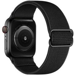Mybandz APW423000 állítható hosszúságú rugalmas szövet szíj Apple Watch-hoz, fekete 42 - 45 mm (APW423000) - marketworld