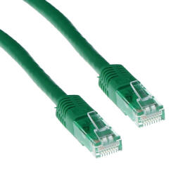 ACT Мрежов пач кабел ACT U-UTP, CAT 6, RJ-45 - RJ-45, 1.0 m, Медни проводници, Зелен