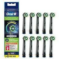 Oral-B Toothbrush heads black CrossAction 10pc CleanMaximizer (410324) - vexio