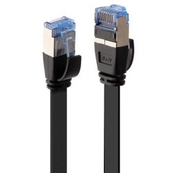 Lindy Cablu de retea RJ45 Cat. 6A U/FTP Flat 0.3m Negru, Lindy L47480 (L47480)
