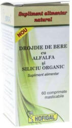 Hofigal - Drojdie de bere cu AlfAlfa si Siliciu Organic Hofigal 60 comprimate 60 comprimate - vitaplus