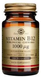 Solgar - Vitamina B12 1000 mcg (Cobalamina) Solgar 100 tablete Suplimente alimentare 1000 mcg - vitaplus