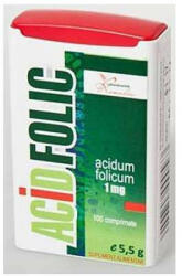 Remedia - Acid Folic 1 mg Remedia 100 comprimate Suplimente alimentare 1 mg - vitaplus