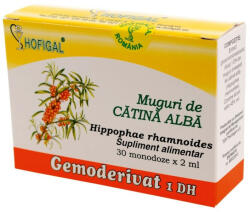 Hofigal - Gemoderivat din Muguri de Catina Alba Hofigal, 30 monodoze 30 monodoze - vitaplus