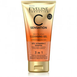 Eveline Cosmetics - Gel Revitalizant Curatare Ten Eveline Cosmetics 3 in 1 C Sensation Gel de curatare 150 ml