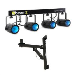 Beamz Light készlet 4- LED fényeffekt 5 ks. , Fali PA hangfaltartó, állvány (PL-4468-22831) (PL-4468-22831)