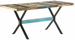 vidaXL Masă de bucătărie, 160x80x76 cm, lemn masiv reciclat (321609)