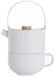 Bredemeijer Ceainice si infuzoare Bredemeijer Tea-for-one Umea white with Bamboo lid 142007 (142007)