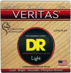 DR Strings VTA-12 Veritas 3-Pack Corzi chitare acustice (VTA-12-3PK)