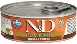 N&D Venison & Pumpkin - Szarvashúsos és sütőtökös konzerv macskáknak (12 x 80 g) 960 g