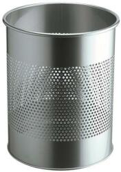 Durable Papírkosár, fém, 15 liter, ezüst - patronbolt