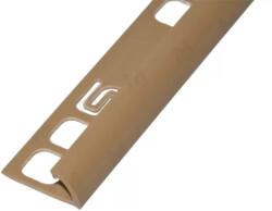  PVC pozitív élvédő profil 12, 5 mm/2, 50 m sötét beige