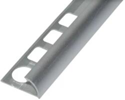  Alumínium C pozitív élvédő profil 12, 5 mm/2, 50 m eloxált ezüst
