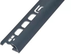 PVC pozitív élvédő profil 9/10 mm/2, 50 m sötétszürke