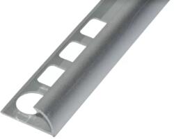  Alumínium C pozitív élvédő profil 10 mm/2, 50 m eloxált ezüst