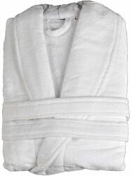 Dobrý Textil Halat de baie alb din bumbac tip velur - Albă | L (P264366)