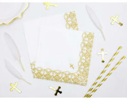 PartyDeco S. r. o Szalvéta, keresztelőre, ruha, 20 db, 14X16 cm