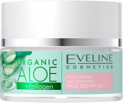 Eveline Cosmetics Organic Aloe+Collagen gel-cremă activ, intens hidratant cu efect calmant 50 ml