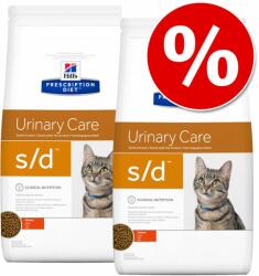 Hill's Prescription Diet 2x3kg Hill's Prescription Diet Feline száraz macskatáp- c/d Urinary Stress Urinary Care tengeri hal (2 x 3 kg)